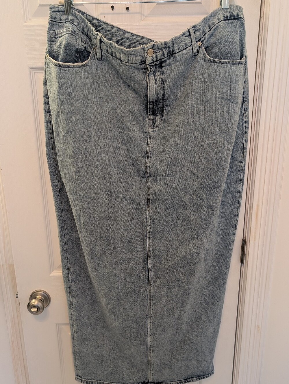 Good American Denim Maxi Skirt